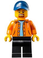 Lego figuur sc029 Race Official - Male / B1, Ophalen of Verzenden, Zo goed als nieuw, Losse stenen, Lego