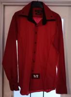 Chemise rouge & noir slim fit XL, Ophalen of Verzenden, Gedragen, Rood, Halswijdte 43/44 (XL)