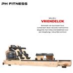Rameur en bois pliable PH Fitness avec résistance à l'eau, Enlèvement, Neuf