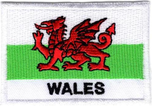 Wales stoffen opstrijk patch embleem, Diversen, Vlaggen en Wimpels, Nieuw, Verzenden