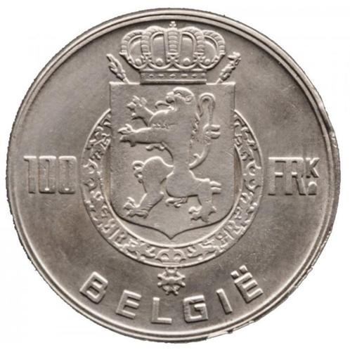 België 100 frank, 1951 Nederlands - 'BELGIË'  Op voorraad:4, Postzegels en Munten, Munten | België, Losse munt, Zilver, Zilver