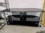 TV kast meubel - TV dressoir - audio meubel - 90 cm breed, Maison & Meubles, Comme neuf, Métal, 25 à 50 cm, Design