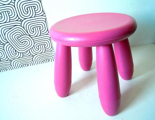 Tabouret pour enfant IKEA rose de Mammut, Enfants & Bébés, Chambre d'enfant | Tables & Chaises, Comme neuf, Chaise(s), Enlèvement ou Envoi