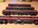 ​Set van 4 Lima NMBS M4 Rijtuigen – Bordeaux – H0, Hobby & Loisirs créatifs, Trains miniatures | HO, Enlèvement ou Envoi, Utilisé