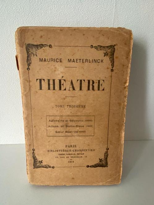 MAURICE MAETERLINCK THEATRE, Antiek en Kunst, Antiek | Boeken en Manuscripten, Ophalen of Verzenden