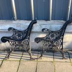 Deux pieds de banc en fonte, Ophalen, Gebruikt, Metaal