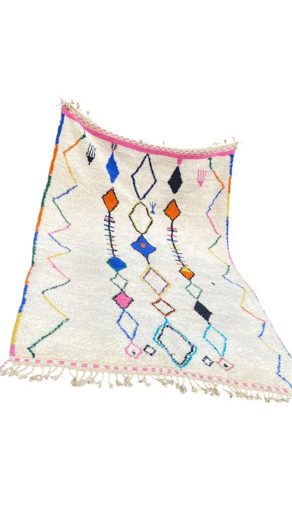 Authentiek Handgemaakt Berber Tapijt – 100% Natuurlijke Wol, Huis en Inrichting, Stoffering | Tapijten en Vloerkleden, Nieuw, 200 cm of meer