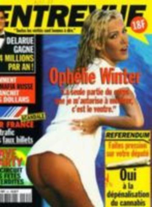 entrevue magazine novembre 1997 ophelie winter en couvertu, Livres, Journaux & Revues, Utilisé, Enlèvement ou Envoi