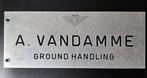 SABENA dubbelzijdig aluminium naamplaatje 300x120mm, Ophalen of Verzenden