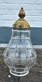 Abat-jour ancien en verre taillé., Maison & Meubles, Enlèvement, Comme neuf