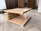 Stevige salontafel - licht eiken, Huis en Inrichting, Tafels | Salontafels, Ophalen, 50 tot 100 cm, Vierkant, 50 tot 100 cm