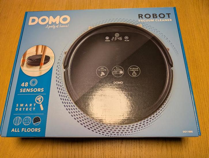 Robot Stofzuiger DOMO DO1180S Met afstandsbediening, Elektronische apparatuur, Stofzuigers, Nieuw, Stofzuiger, Ophalen of Verzenden