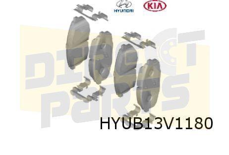 Hyundai Kona (11/17-2/21) remblokset voor (17" velgen) Origi, Auto-onderdelen, Remmen en Aandrijving, Hyundai, Nieuw, Ophalen of Verzenden