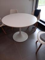 Docksta tafel  + 4 stoelen, Huis en Inrichting, Zo goed als nieuw, Ophalen