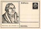 DEUTSCHES REICH:1933:Postkarte: @§Geburtstag MARTIN LUTHER§@, Ophalen of Verzenden, Duitse Keizerrijk, Postfris