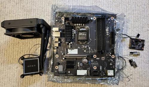 HP Omen 30L moederbord + HP waterkoeling + WiFi-blok +bedien, Computers en Software, Moederborden, Zo goed als nieuw, Intel, DDR4