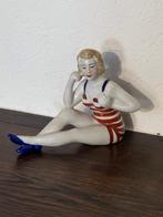 Baadster in porselein, Art Deco stijl, Ophalen