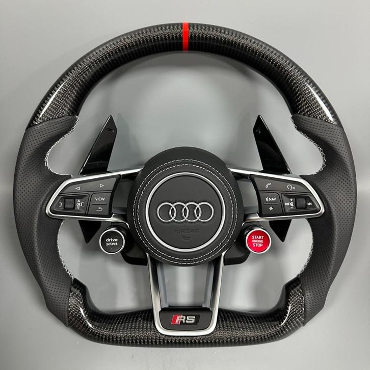 Complete upgrade Audi stuur leer carbon R8 S RS, Auto-onderdelen, Besturing, Audi, Nieuw, Ophalen of Verzenden