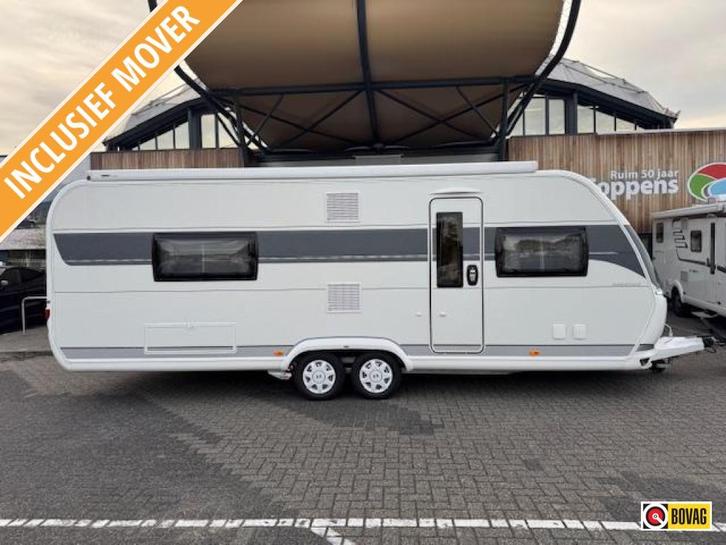 Hobby Prestige 660 WFC 2023 MOVER + LUIFEL!, Caravans en Kamperen, Caravans, tot en met 4, 1500 - 2000 kg, Rondzit, Hobby, Lengtebed
