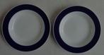 ROSENTHAL SECUNDA COBALT BLUE 2x assiette creuse 23cm set as, Utilisé, Enlèvement ou Envoi