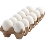 boîte à œufs avec 12 œufs en plastique blanc de 6 cm de Pâqu, Envoi, Neuf