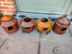 Oude voederbakken terracotta, Dieren en Toebehoren, Ophalen, Zo goed als nieuw