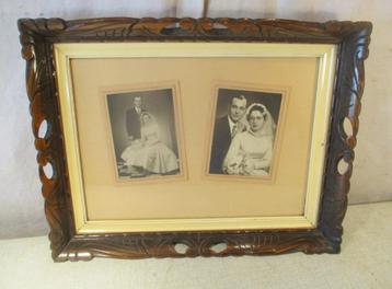 Prachtige Antieke Houten Artdeco Fotolijst - 48x38 / 40x30 beschikbaar voor biedingen