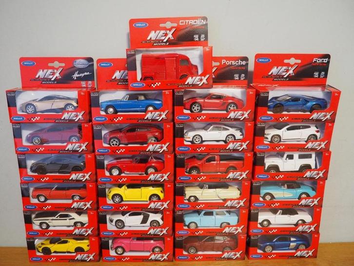Welly Nex 1:34 auto varia, Hobby en Vrije tijd, Modelauto's | 1:32, Nieuw, Auto, Overige merken, Ophalen of Verzenden