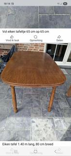 Gratis tafel en bijzet tafeltje, Huis en Inrichting, Ophalen of Verzenden