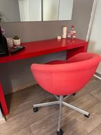 Make-up tafel +stoel, Handtassen en Accessoires, Uiterlijk | Cosmetica en Make-up, Make-up, Gebruikt, Ophalen, Rood
