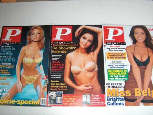 Brigitta Callens - P Magazine - covers - poster ......, Livres, Journaux & Revues, Utilisé, Gossip, Potins ou Showbizz, Enlèvement ou Envoi