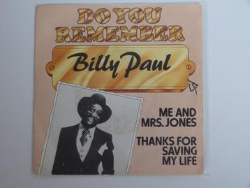 Billy Paul Me And Mrs. Jones Thanks For Saving My Life 7"