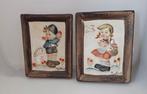 2 plaatjes Copeland jongen / meisje muurdecoratie, Ophalen of Verzenden