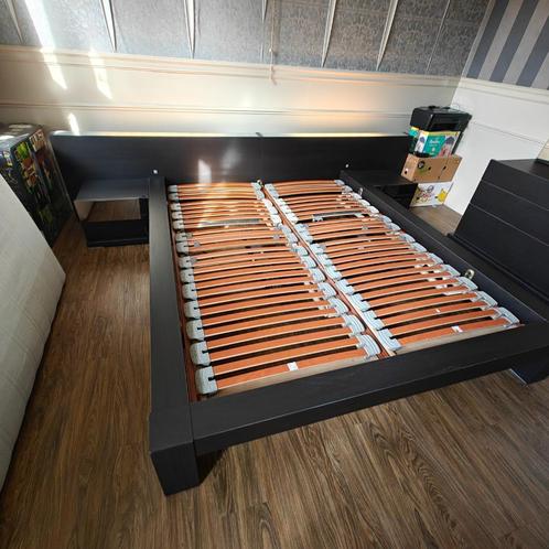 Volledige slaapkamer 160x200 + elektrische lattenbodem + mat, Huis en Inrichting, Slaapkamer | Matrassen en Bedbodems, Zo goed als nieuw