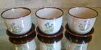 Vintage bloempotten botanica porselein 11cm 3stuks, Ophalen of Verzenden, Binnen