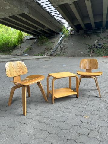 Ensemble Vintage-Set 2 chaises et desserte, Enlèvement, Comme neuf, Table(s) et Chaise(s)