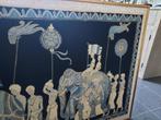 aziatische kunst - grote kader, Antiek en Kunst, Ophalen
