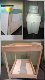 Lit pliant + poubelle+ table a langer, Enfants & Bébés, Enlèvement, Utilisé, Lit