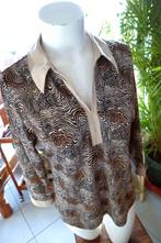 natuurlijk machtig zilver zwart T-shirt blouse, Taille 42/44 (L), Enlèvement ou Envoi, Autres couleurs, Porté