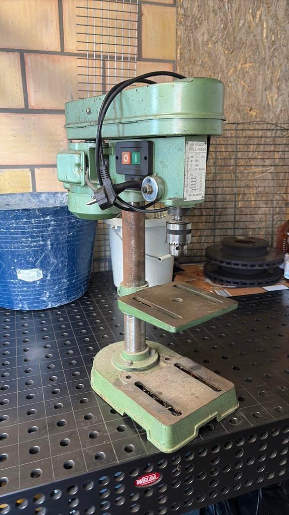 Kolom boormachine, Gebruikt, Variabele snelheid, Minder dan 400 watt, Ophalen