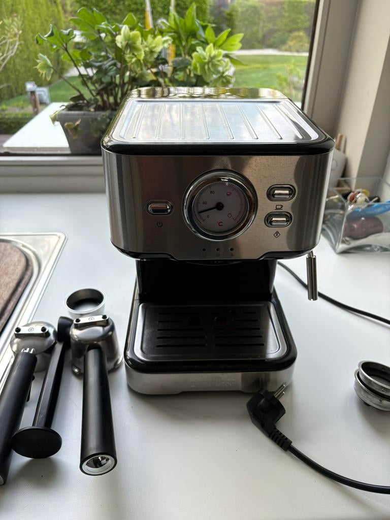 Ongebruikt espressomachine Princess 249415, Elektronische apparatuur, Koffiezetapparaten, Gemalen koffie, Stoompijpje, Ophalen