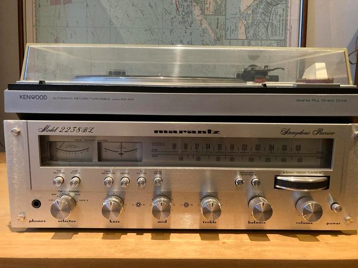 Marantz Model 2238BL & Kenwood KD-41R, Audio, Tv en Foto, Versterkers en Ontvangers, Zo goed als nieuw, Stereo, Marantz, Ophalen of Verzenden