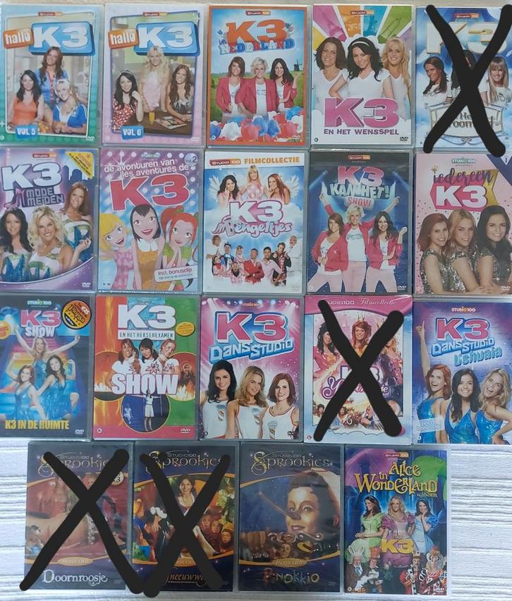 Dvd's K3, Cd's en Dvd's, Dvd's | Kinderen en Jeugd, Ophalen of Verzenden