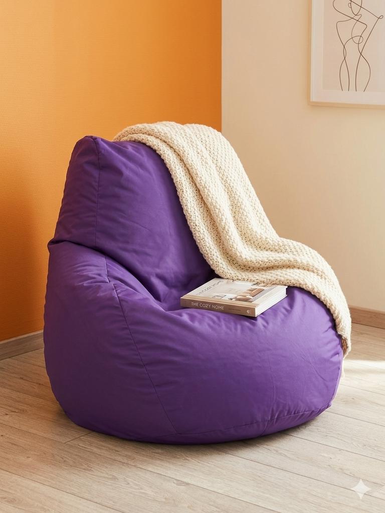 Pouf violet, Enlèvement, Utilisé, Pouf