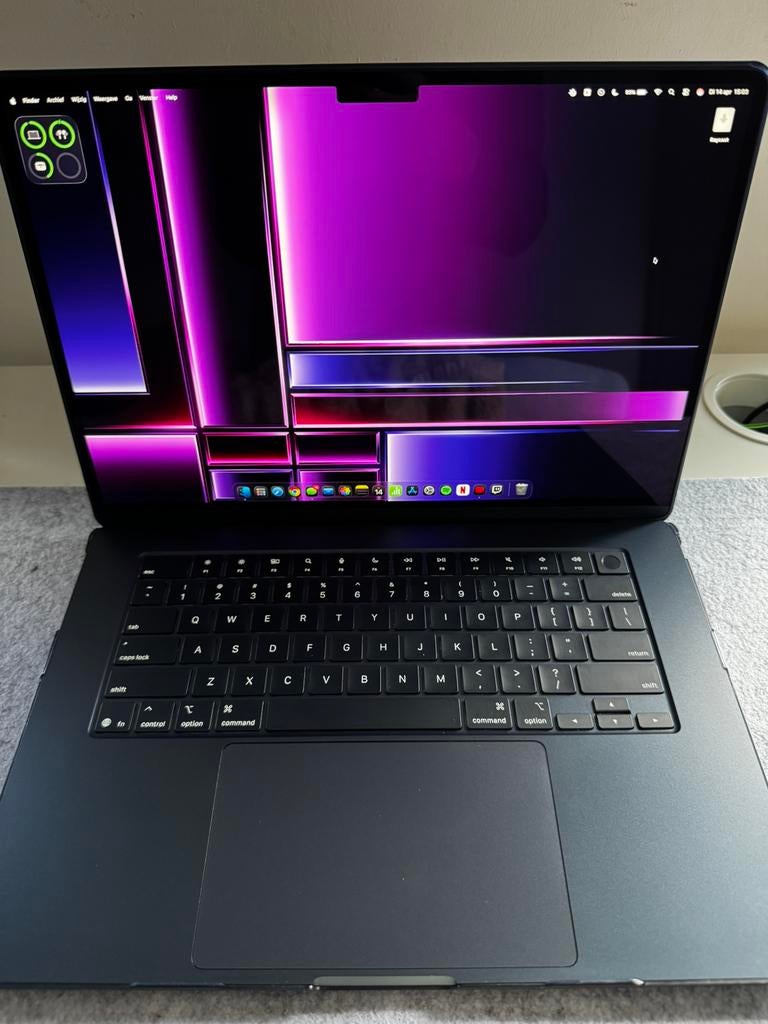 APPLE MacBook Air 15 inch - M4 - 16 GB - 256 GB - Midnight, 256 GB, Enlèvement ou Envoi, Comme neuf, MacBook