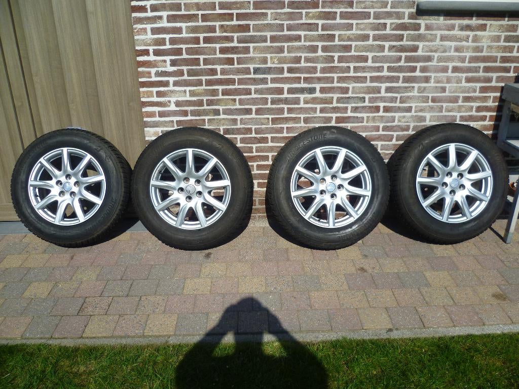 velgen met winterbanden Toyota RAV4, Ophalen, Banden en Velgen, 17 inch, Winterbanden