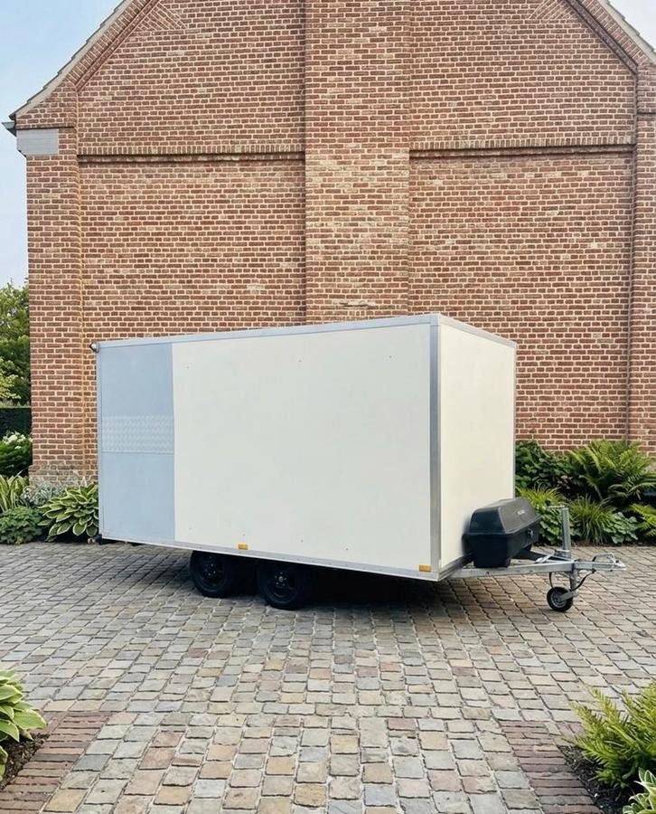 Trés grande remorque sans permis 360/200/180cm 750kg +coffre, Autos : Divers, Remorques, Enlèvement