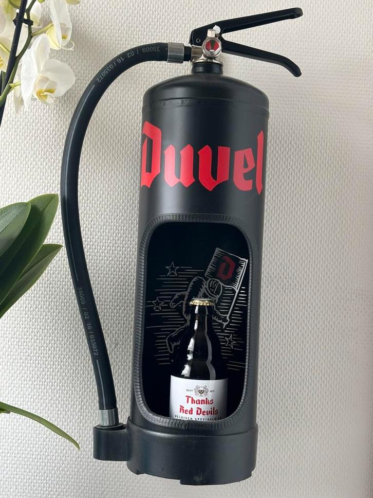 Duvel brandblusser, Verzamelen, Biermerken, Zo goed als nieuw, Brand, Ophalen of Verzenden