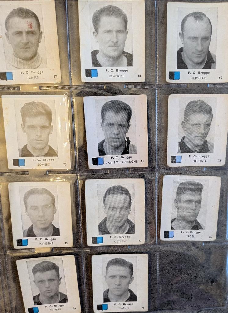 Voetbal BELGIAN CHEWING GUM 1950/51 CLUB BRUGGE FC  11x, Verzenden