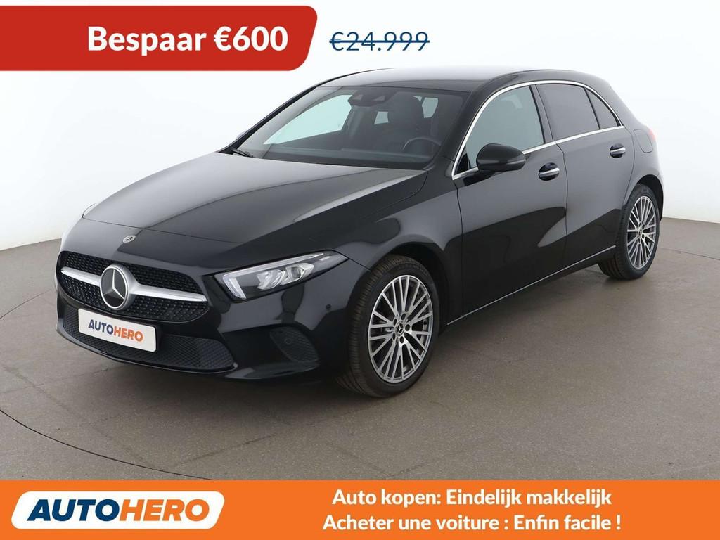 Mercedes-Benz A-Klasse 250 A 250e Progressive (bj 2022), Auto's, Gebruikt, Zwart, Leder, 5 deurs